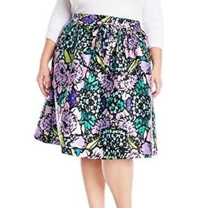 Melissa McCarthy & Seven Jeans A-Line Floral Skirt